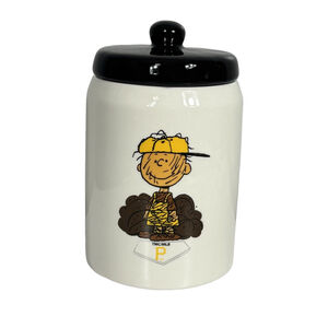 The Memory Company Peanuts Charlie Brown Pittsburgh Pirates Cookie Jar Canister